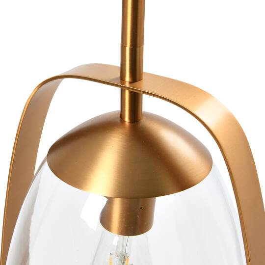 Hello Honey® 5.7ft. Metal & Glass Ceiling Light